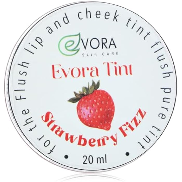 Evora Cosmetics Tint Gel, Red, High Pigment & Glossy Finish, 20ml - Image 1